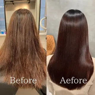 ロング charm《銀座》 ヘアセット/縮毛矯正のヘアスタイル