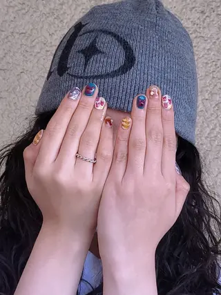 ネイル 3dパーツ/流行り 👧shushu❤️のネイルデザイン