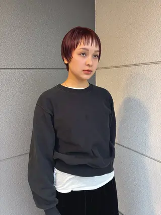 ショート カラー 安藤楓華 fuka andoのヘアスタイル