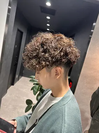 ショート カラー パーマ メンズ 【メンズサロン】 BLUCK 横浜のヘアスタイル