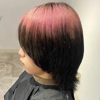 カラー メンズ ★デザインカラー ハイトーン ももか★のヘアスタイル