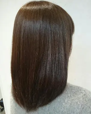 セミロング カラー 透明感ハイライト◎ 伊藤夏海のヘアスタイル