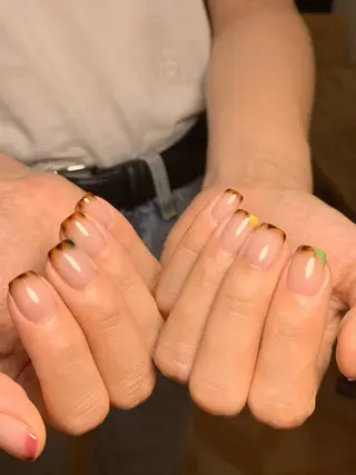 ショート パンダ ネイルのネイルデザイン