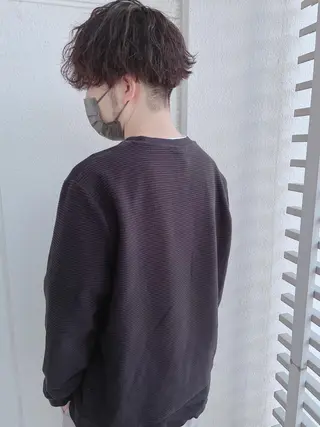 ショート パーマ ヘアアレンジ メンズ メンズZina代表 田端 麗治のヘアスタイル