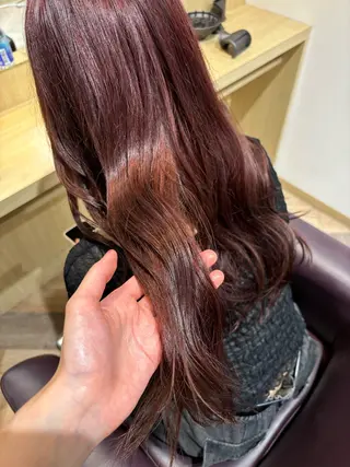 ロング カラー ゆい/パーマ/レイヤ ー/似合わせカラーのヘアスタイル