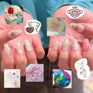 ネイル 🎀 Hiyubi._.nail 🫧所属・🎀フェイ フェイ🫧💗のネイルデザイン