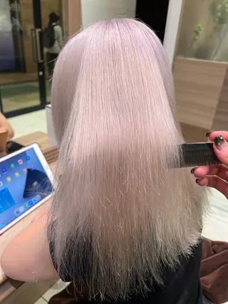 ロング カラー ブリーチ/デザイン 💎ryuyaのヘアスタイル