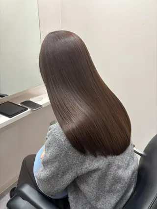 セミロング とき/髪質改善/透明 感カラー☘️のヘアスタイル