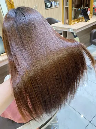 ロング 美髪縮毛矯正 穴見太伍のヘアスタイル