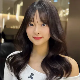 ロング 韓国ヘア/前髪/ 髪質改善/おばかんのヘアスタイル