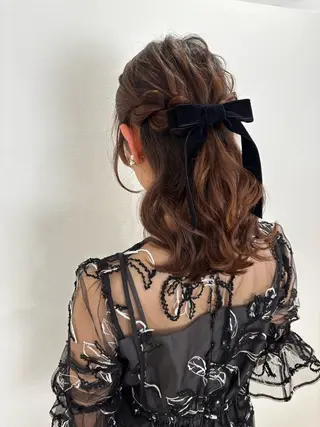 ヘアアレンジ ヘアセット🎀推し活 市川駅近🩵MIHOのヘアスタイル