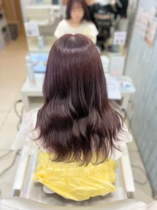 セミロング 【髪質改善カラー】 あむ·. ⟡ 🖤のヘアスタイル