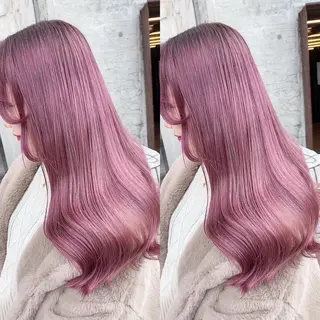 ロング カラー ブリーチ無しダブル カラー🦕まどかのヘアスタイル