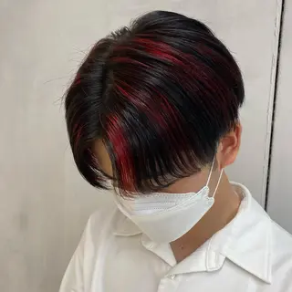 ショート カラー メンズ デザインカラー/パー マ🦖外岡咲希🦖のヘアスタイル