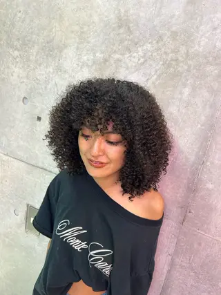 ミディアム パーマ HARURU🪮✨ ブレイズ海外ヘアのヘアスタイル