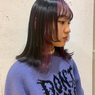 セミロング カラー 🎈馬場佑馬/ スパイラルパーマ🎈のヘアスタイル