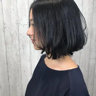 ミディアム カラー 田中 あかねのヘアスタイル