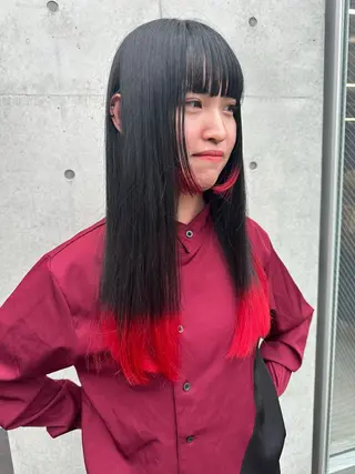 セミロング カラー ボブ/似合わせカット /ニュアンスカラーのヘアスタイル