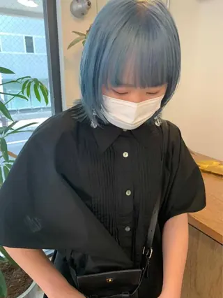 カラー 莉乃/縮毛矯正/髪質 改善/艶カラーのヘアスタイル