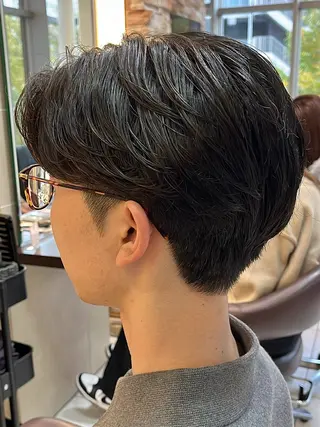 ショート パーマ メンズ 野々山 直貴のヘアスタイル