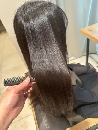 ロング カラー パーマ ヘアアレンジ VIVIE【ヴィヴィ】所属・髪質改善/韓国風 レイヤー/田村祐樹のヘアスタイル