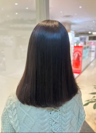 ミディアム カラー 髪質改善/縮毛矯正 ササキナツミのヘアスタイル