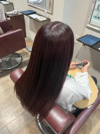 ロング カラー 顔まわり/オフィス カラー/青栁優🔆のヘアスタイル