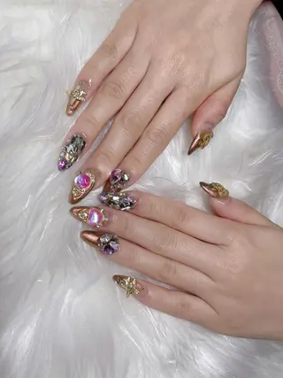 ミディアム ネイル 《LB》ラブリエ Nail&eyeのマツエク・マツパデザイン
