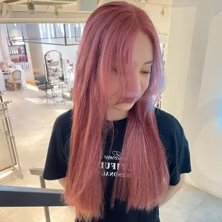 ロング カラー 💘𝖕𝖎𝖓𝖐 ʜᴀɪʀ💘KAIのヘアスタイル