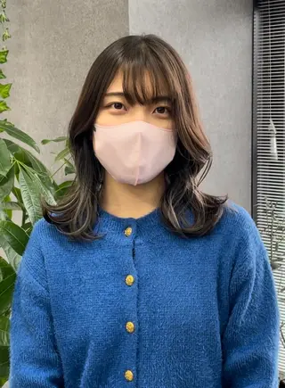 ミディアム カラー FRAME spa&hair room博多店【フレーム】所属・髪質改善｜顔周り｜博 多｜川上智也のヘアスタイル