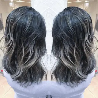 ミディアム カラー AMI Hair  supply所属・髪質改善カラー 韓国風レイヤーのヘアスタイル