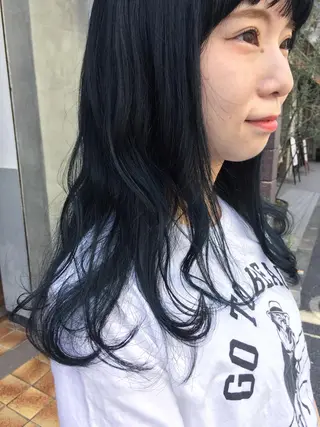 セミロング カラー 💘透明感カラー💘 沖本 将宏のヘアスタイル