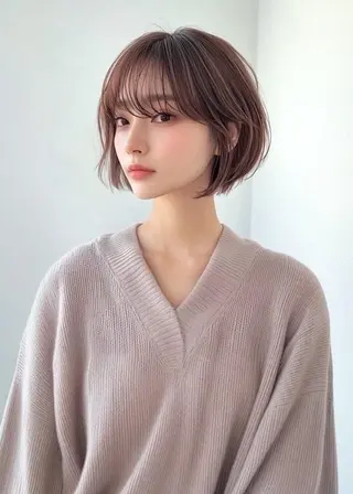 ショート 美髪×縮毛矯正 水上真由美😘のヘアスタイル