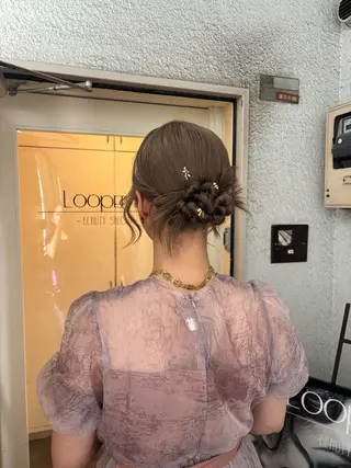ヘアアレンジ LOOPER &..所属・eye.hair　◎ akiのマツエク・マツパデザイン