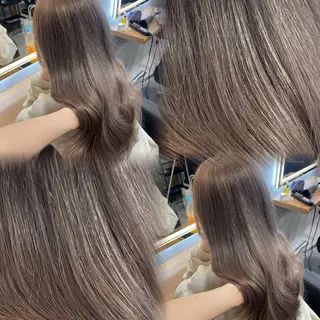 ロング カラー ヘアアレンジ 透明感カラー/推しカ ラー☁️JURAのヘアスタイル