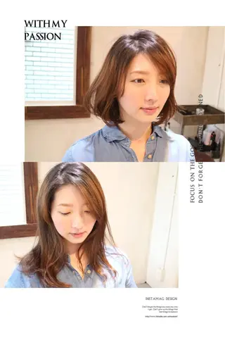 ショート ミディアム カラー パーマ ひがし　まさし JYUNESU副代表のヘアスタイル