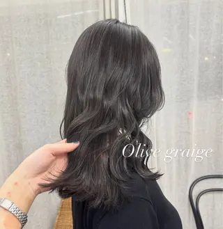 ミディアム カラー ヤマザキ アヤメ 女性カット募集中*ﾟのヘアスタイル