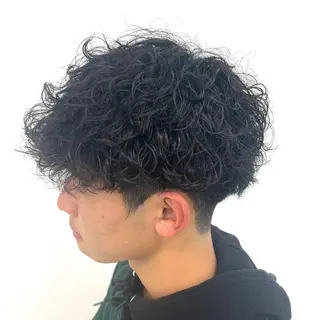 ショート パーマ メンズ 柏メンズカットパーマ NO.1タイチのヘアスタイル