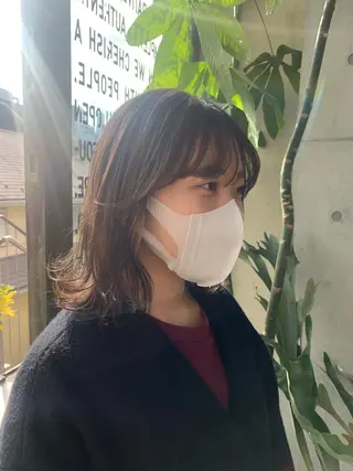 ミディアム ボブ/ベージュ/ パーマ🪿近森ゆいのヘアスタイル