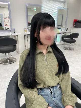 セミロング カラー ヘアアレンジ Ella所属・nana【艶髪】/ レイヤー/縮毛矯正のヘアスタイル