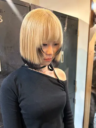 ミディアム L STUDIO所属・ハイトーン/ブリーチ 🧁soraのヘアスタイル