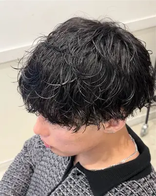 ショート パーマ メンズ クセを最大限に活かす メンズパーマ奈良大祐のヘアスタイル