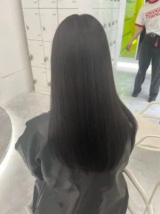 ロング カラー 中韓レイヤー/ ブラウン🤎はやとのヘアスタイル