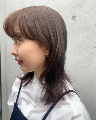 カラー ラベンダー/レイヤー スタイル🤎mamiのヘアスタイル