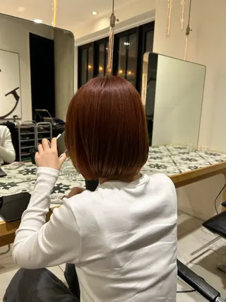 ミディアム 暗髪🐈‍⬛艶髪☔︎ 愛弥のヘアスタイル