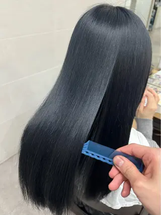 ロング レイヤーカット/ 艶カラー/山内一暉のヘアスタイル