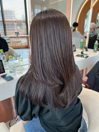 セミロング 韓国レイヤー🇰🇷 韓国研修◎渋谷カイトのヘアスタイル