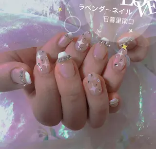 ネイル ラベンダー💖日暮里 ルル💖ネイルのネイルデザイン