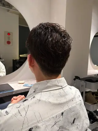 ショート メンズ Kaho🌼/メンズ ニュアンスパーマのヘアスタイル