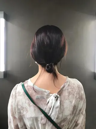 ミディアム カラー ヘアアレンジ moi-meme.soe所属・タナカ リナのヘアスタイル